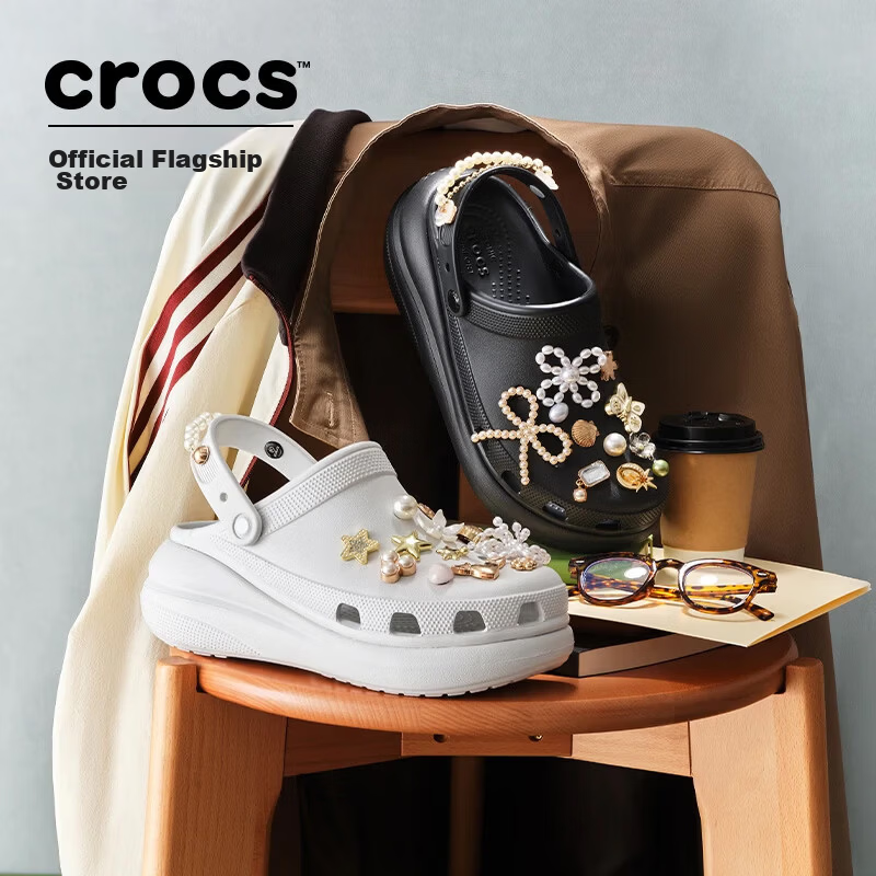 CROCS Tan Jianci Classic Puff Clog | 207521 Black-001 Size 40 (250mm)