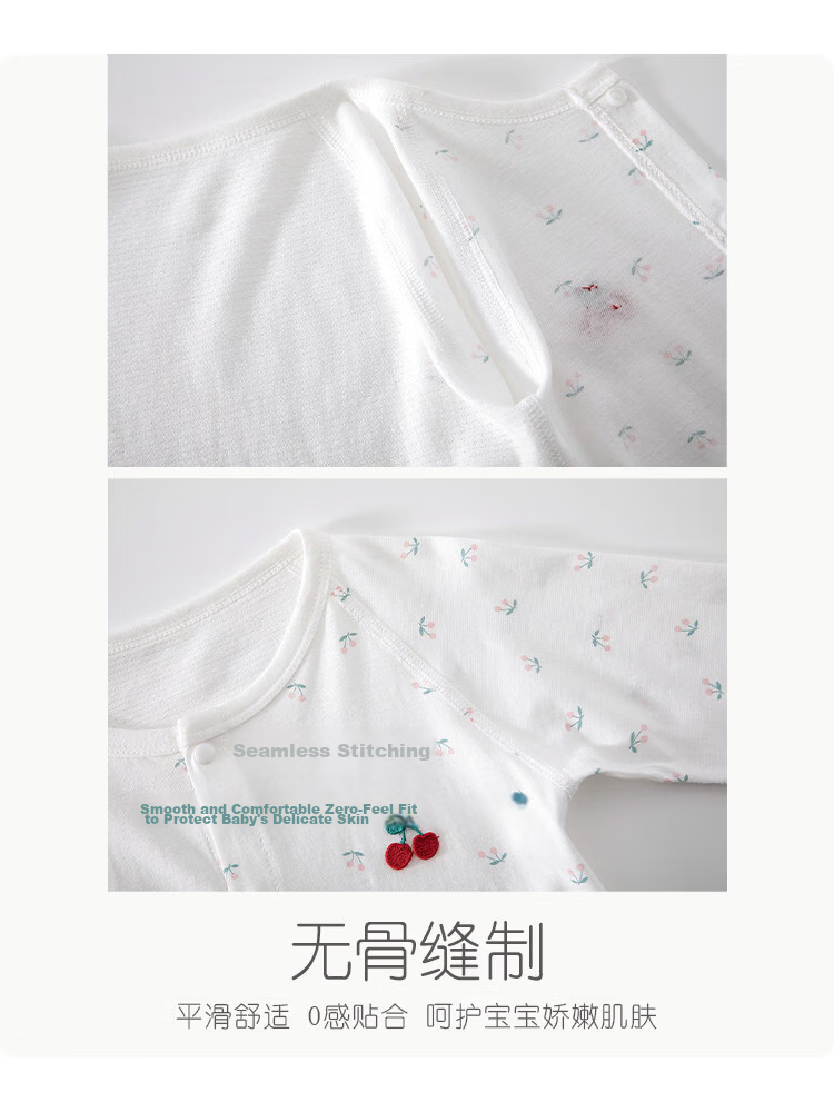 JOYNCLEON Baby Summer Thin Cotton Romper Bodysuit Sleepwear Home Air Conditioning Crawling Suit Jlt216260 16