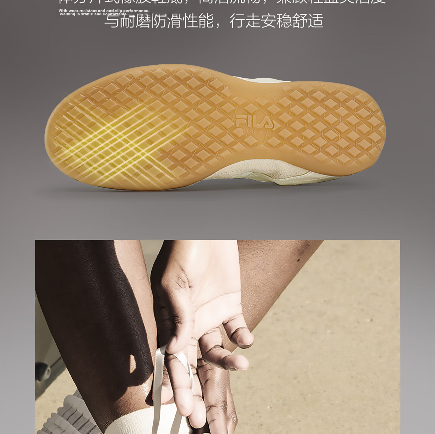 FILA Ballet Shoes Korean Style Sports Luxury Ballet Flats Women's New Football Training Shoes 15