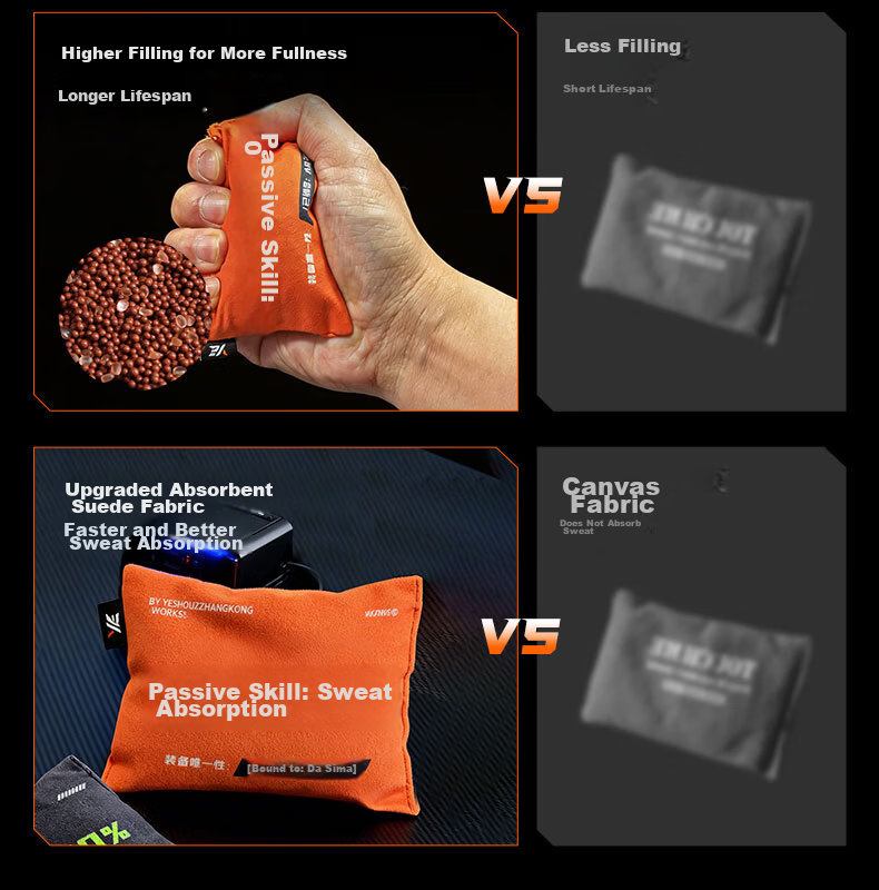 YE Esports Gaming Sweat Absorber Da Sima Edition Sweat-Absorbing Stress Relief FPS Pro Player Use Small Granule Active Drying Particles Orange Sandalwood Scent 3