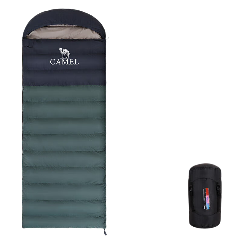 CAMEL Outdoor Sleeping Bag Autumn And Winter Model for Adults And Older People, Thickened Warm Insulation Camping Dirt-Proof Indoor Cotton Sleeping Bag 5102
