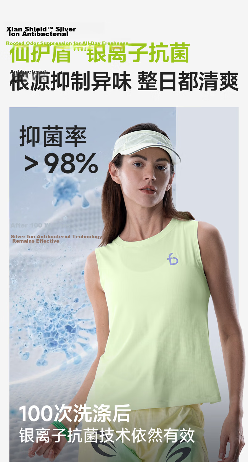 FlipBelt Tank Top | Women's Breathable Summer Fitness Vest, Sleeveless Running Basketball Training Quick-Dry Sports Vest Top 4