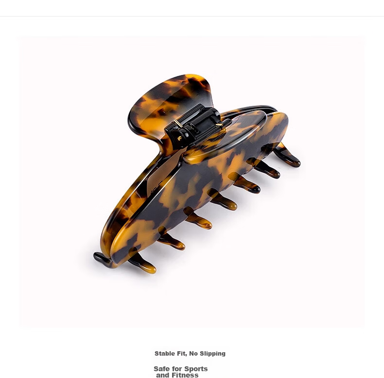 AJIDOU Acetate Hair Clip for Women Large Black Shark Clip for Updo Back Hair Stylish Gift 5