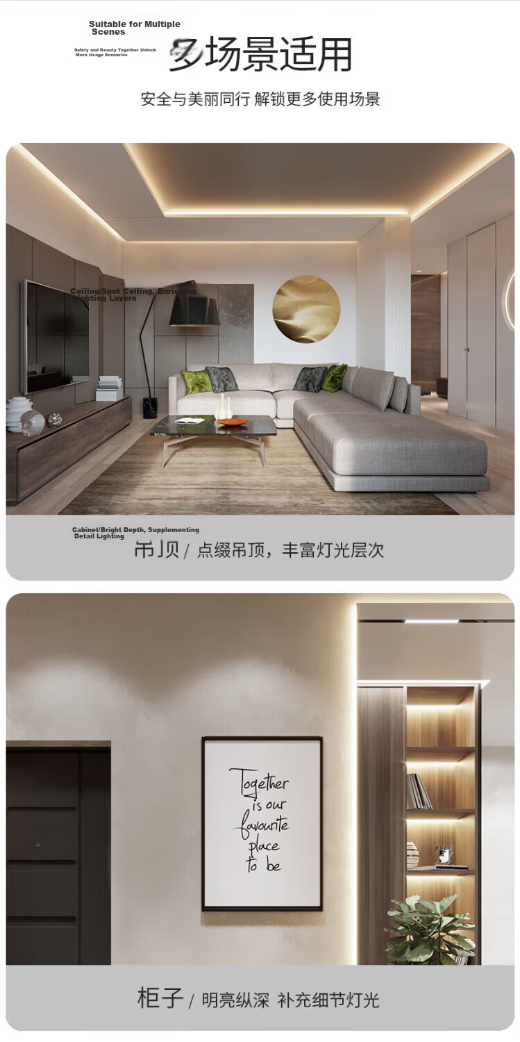 DELIXI Low Voltage LED Strip Light Ceiling Ambient Flexible Soft Light Bar Power Transformer 60W 5