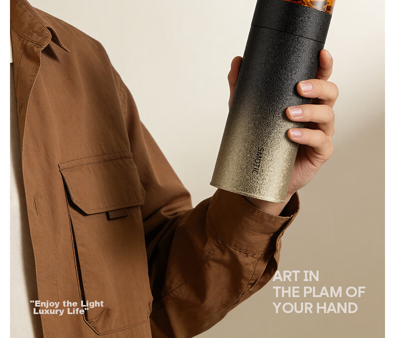 Shuimoting Smart Temperature Display Tea Separation Children's Insulated Water Bottle Large Capacity Men's and Women's Premium Tea Brewing Cup Gift Water Bottle 4