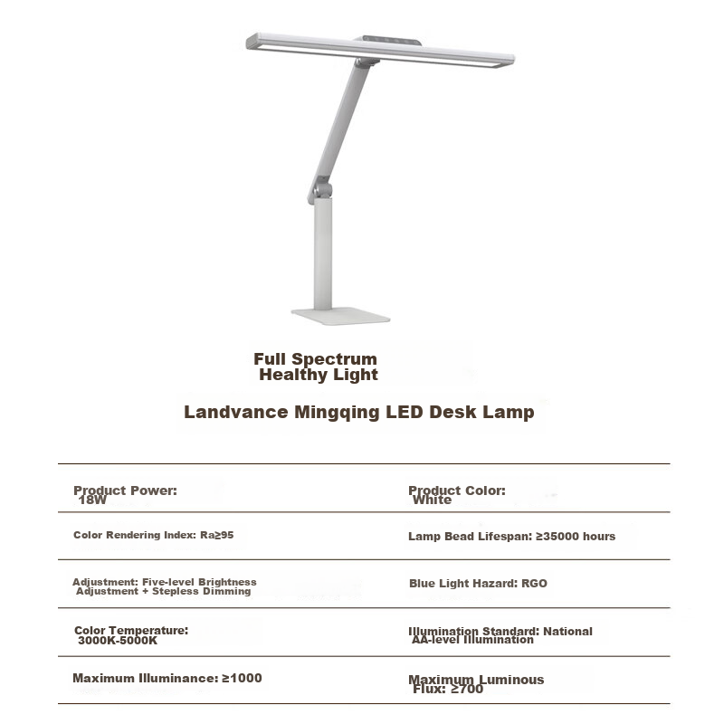 LEDVANCE Germany Full Spectrum Eye Protection Desk Lamp Smart Dimmable LED Reading Lamp for Students and Children
