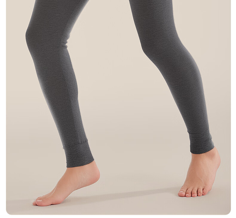 SEPTWOLVES [100% Cotton Antibacterial 2-Pack] Men's Thermal Underwear, Pure Cotton Antibacterial Warm Base Layer Pants 4