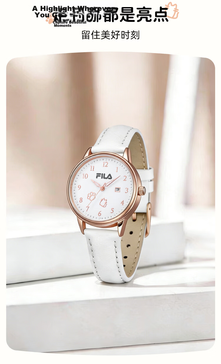 FILA Women's Watch 6811-001 Birthday Gift for Female Students High School Valentine's Day Gift for Girlfriend 5