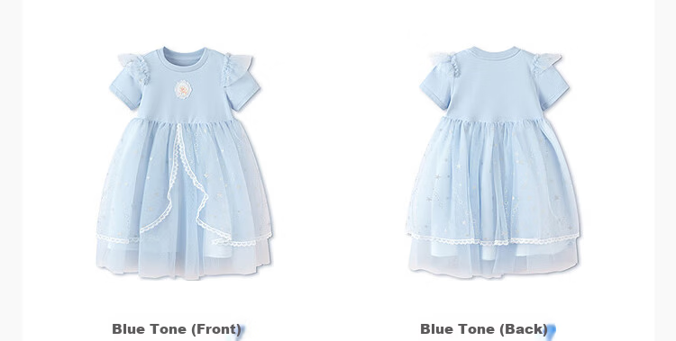Balabala Girls Dress Children's Dress 2026 Summer New Baby Mesh Dress Sweet Princess Dress Exquisite Trendy 14