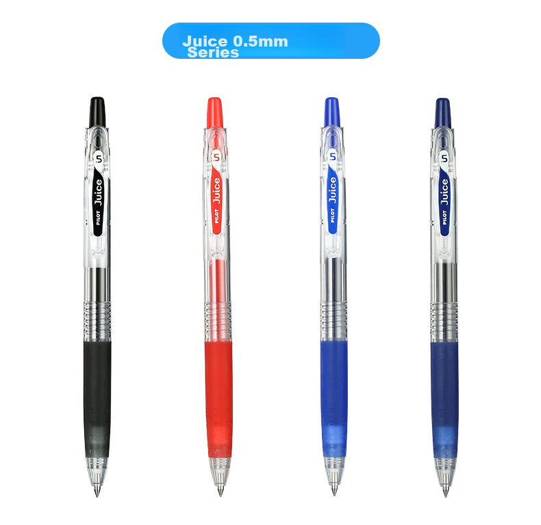 PILOT Juice Blue Gel Pen 0.38mm Retractable Ballpoint Pen Set for Office Supplies And Exam Practice, Aesthetically Pleasing Student Stationery, Pack of 10 12