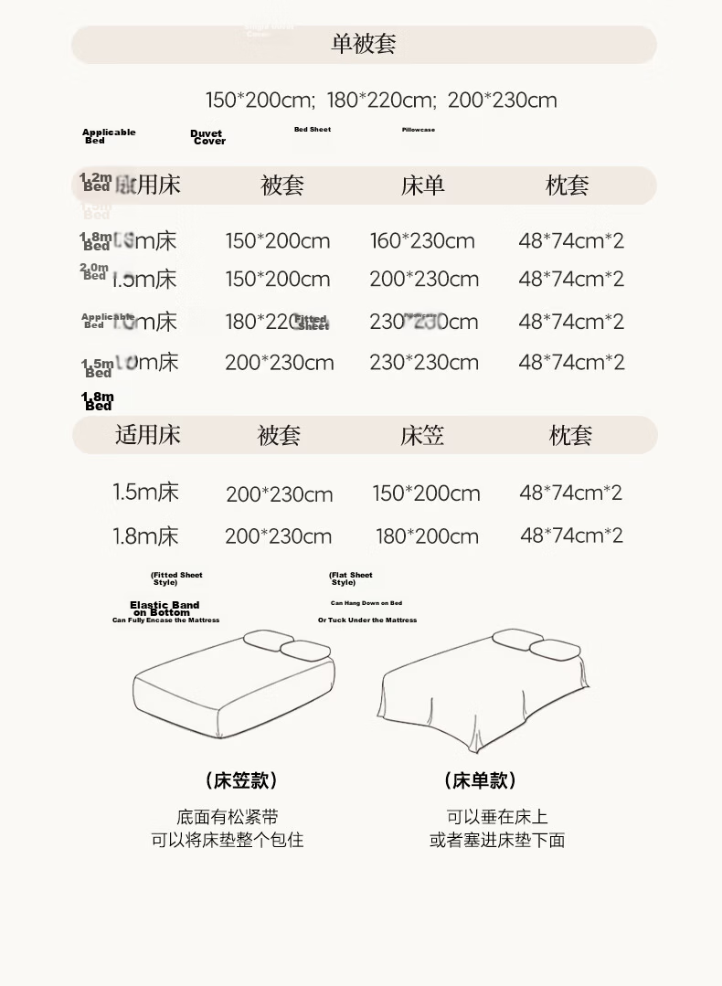 Hongdou Class A Cloud Feeling Puff Yarn 4-Piece Bedding Set 1.5/1.8m Thickened Duvet Cover Bed Sheet Home Dormitory 200x230cm Blue Bowknot 14
