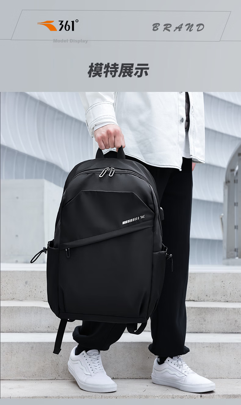 361° Men's Backpack Large Capacity Laptop Bag Business Commuter Travel Waterproof Lightweight School Bag 11