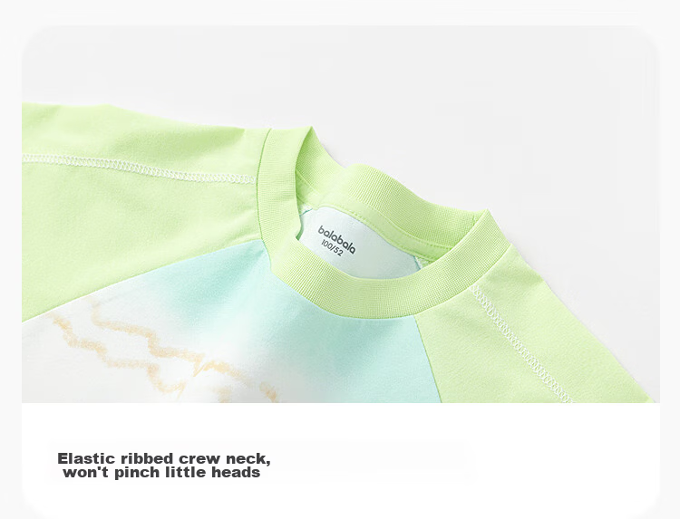Balabala【balaOne】Kids Short Sleeve Set Boys and Girls 2-Piece Summer 2026 Quick-Dry Sun Protection 5