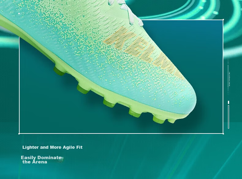 KELME Men's Adult Football Shoes Jidian 2.5MG Professional Anti-Slip Shock Absorption Breathable Training Cleats for Soccer and Ultimate Frisbee 5