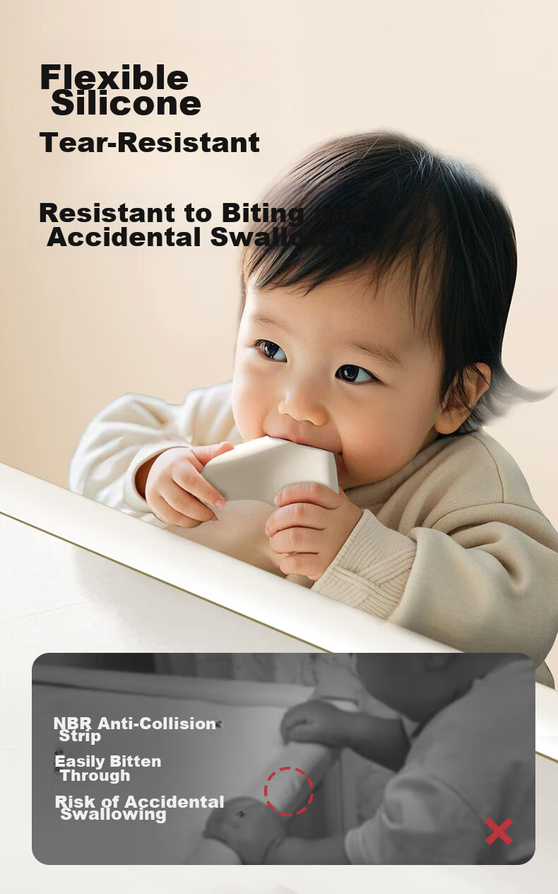 SAFTY DAD Shield Dad Silicone Anti-Collision Strip Baby Non-Sticky Children's Eco-Friendly Non-Toxic Table Edge Protector 5
