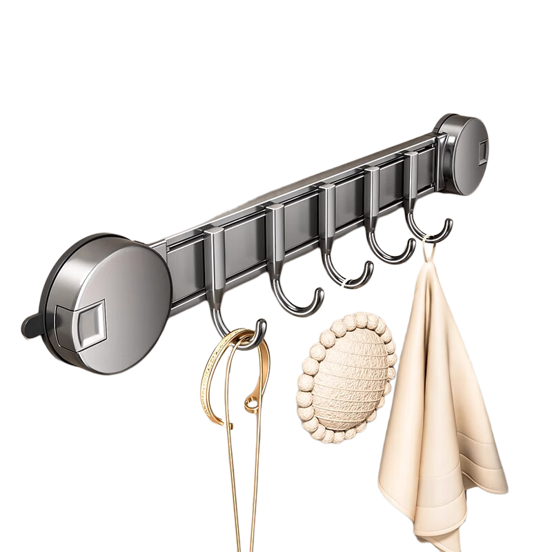 Baihan Bathroom Door Suction Cup Hook, No Drilling Required, Adhesive Hook, Coat Rack, Towel Rack, Strong Hanging Hook, Bathroom Storage Rack