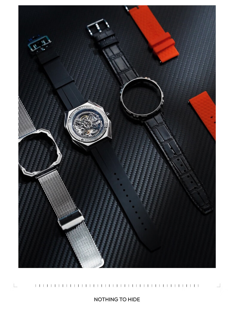 CIGA Design Jijia Fengmang Series Mechanical Wristwatch, Magic Titanium Version, One Watch Three Wear Styles, Fashion Men's Watch, Birthday Gift 9