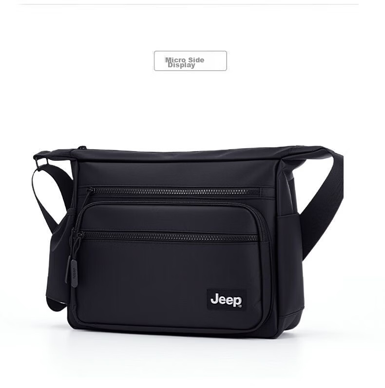 JEEP Men's Large Capacity Crossbody Bag Shoulder Bag High-end Backpack Commuter Casual Multifunctional Messenger Bag Lightweight Luxury Travel Bag 14