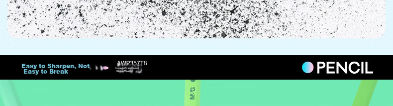 M&G Stationery, HB Pencils, 10 Small Green Sticks, Black Wood, 3.2mm Thickened Core, Hexagonal Shaft, Card Drawing Pencils, Elementary School-Specific Pencils, Exam-Specific, Summer Vacation Handwriting Practice, AWP357T7 14