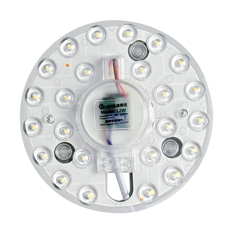Shengbodun LED Ceiling Light Panel Replacement Lamp Core Round Magnetic Module Light Strip Tube 12W White Light