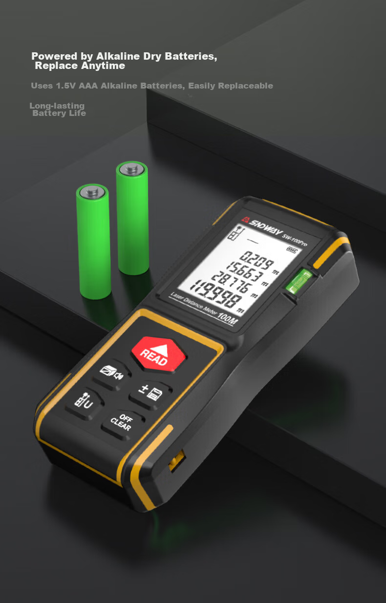 SNDWAY Infrared Laser Distance Meter High-Precision Handheld Electronic Measuring Device 8