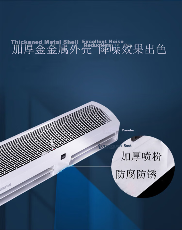 Nedfon FM3018-2-S Natural Wind Cross Flow Air Curtain Commercial 1.8m Powerful Air Door Curtain Fan 13