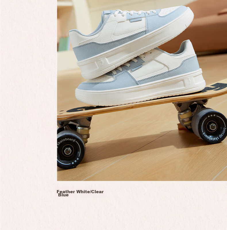 361° Qinghe 2 New Trendy Platform Leather Casual Sneakers Women's White Shoes 682636618-1 19