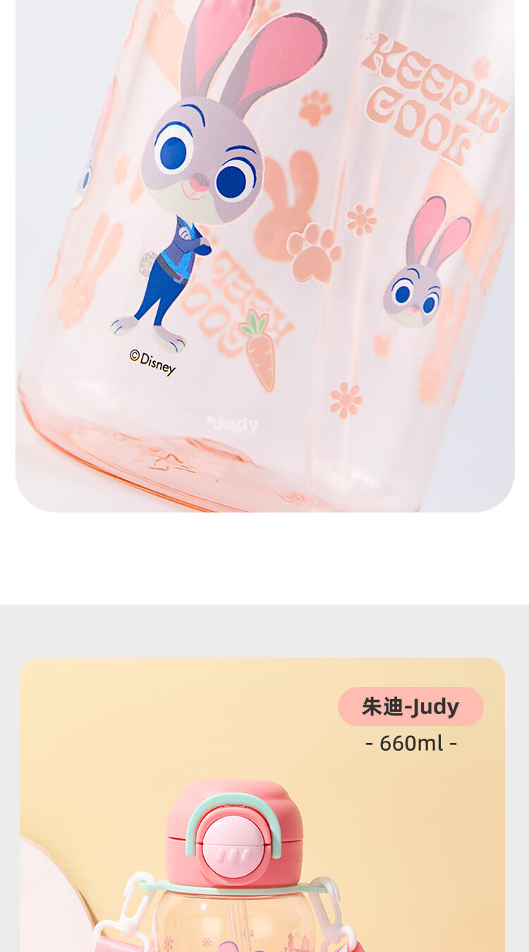 Disney Kids Straw Cup Student Summer Plastic Cup Boys Girls Dual Drinking Cup Large Capacity Sports Water Bottle Gift for Boys 9