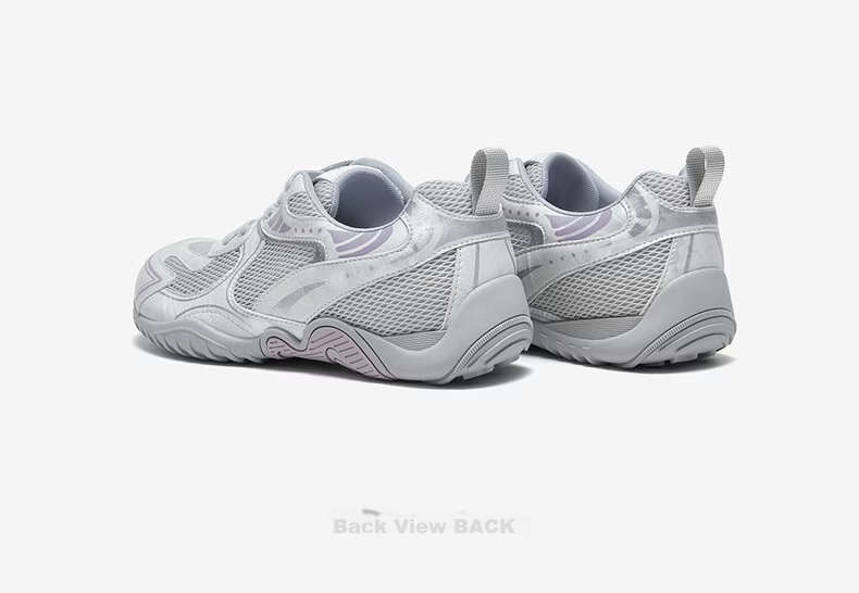 Basto 26 Summer Versatile Mesh Breathable Thick-Soled German Training Casual Sports Shoes for Women D5105BM6 Light Gray/Purple Size 36 11