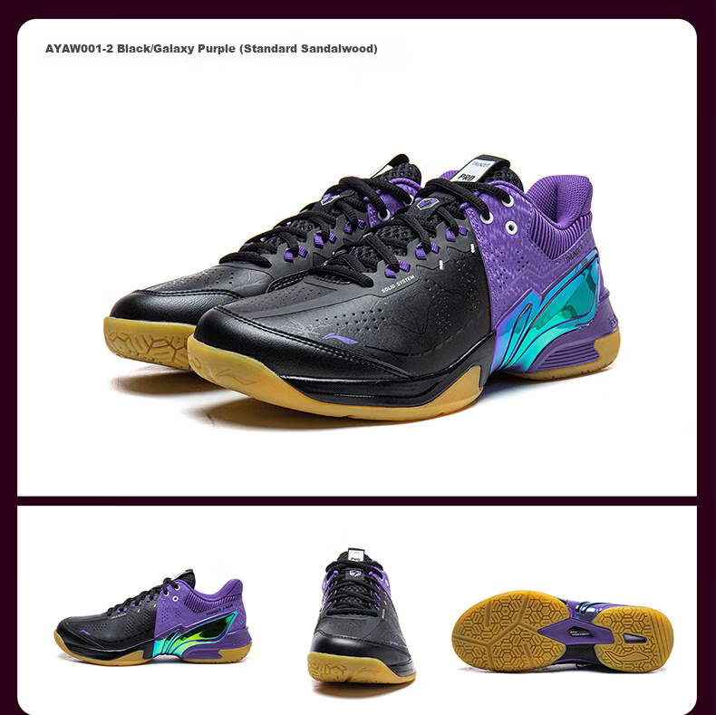 LI-NING Thunder 2 PRO Badminton Shoes Professional Lightweight Stable Rebound Durable Non-Slip Cushioning Men's Sports Shoes 12