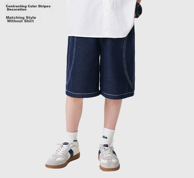 Romon Kids Short Sleeve White Shirt 100% Cotton Boys Pure Cotton School Style Performance Shirt Short Sleeve Shirt Style 1 Size 110 15