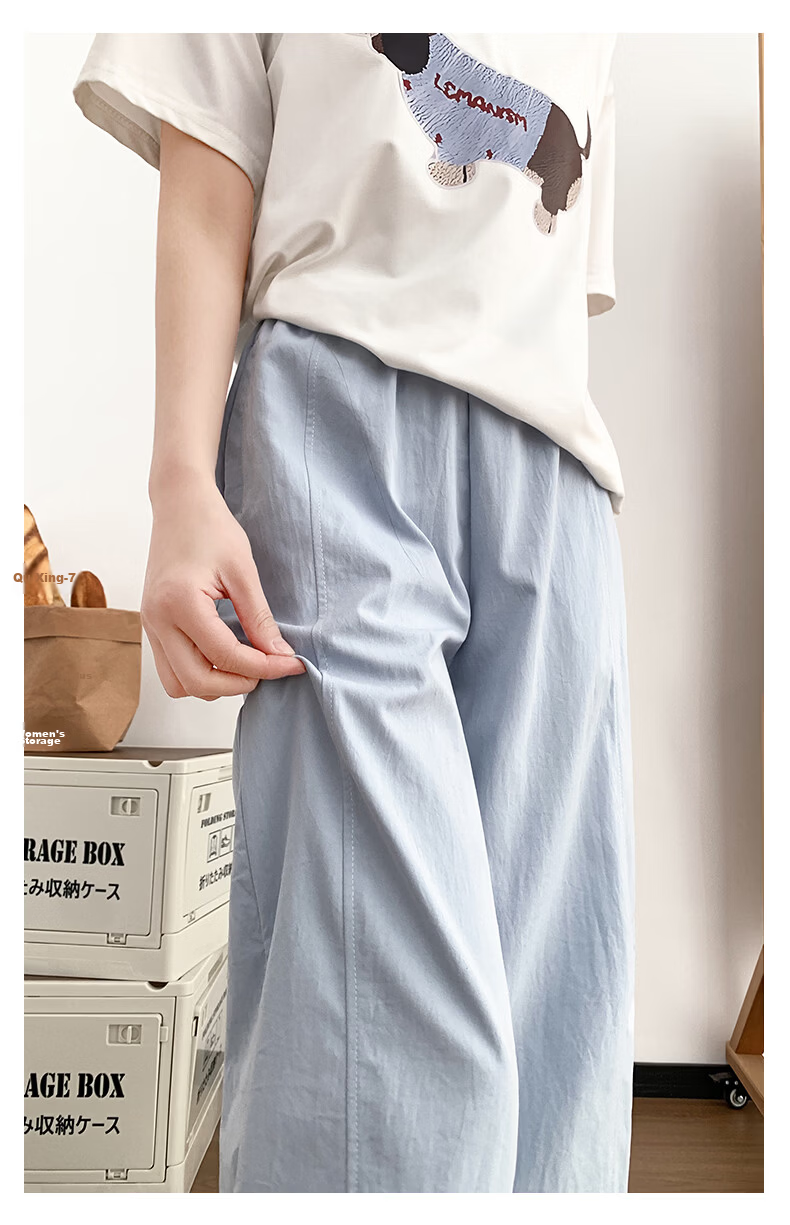 Borui Women's Summer Lightweight Breathable Quick-Dry Cropped Pants 2026 Latest Carrot Style Casual Sports Pants Navy Blue 20