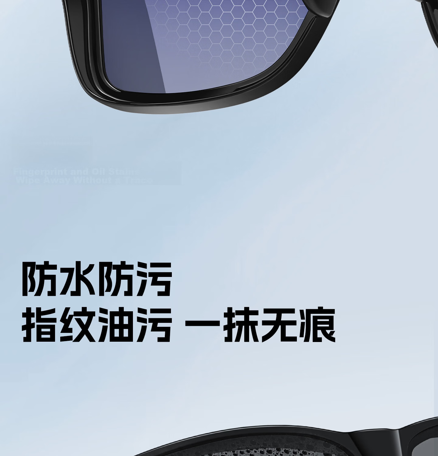 CAPONI Polarized Photochromic Sunglasses Clip-On for Men and Women, Foldable Prescription Glasses Clip, Day and Night Driving Anti-Glare 30