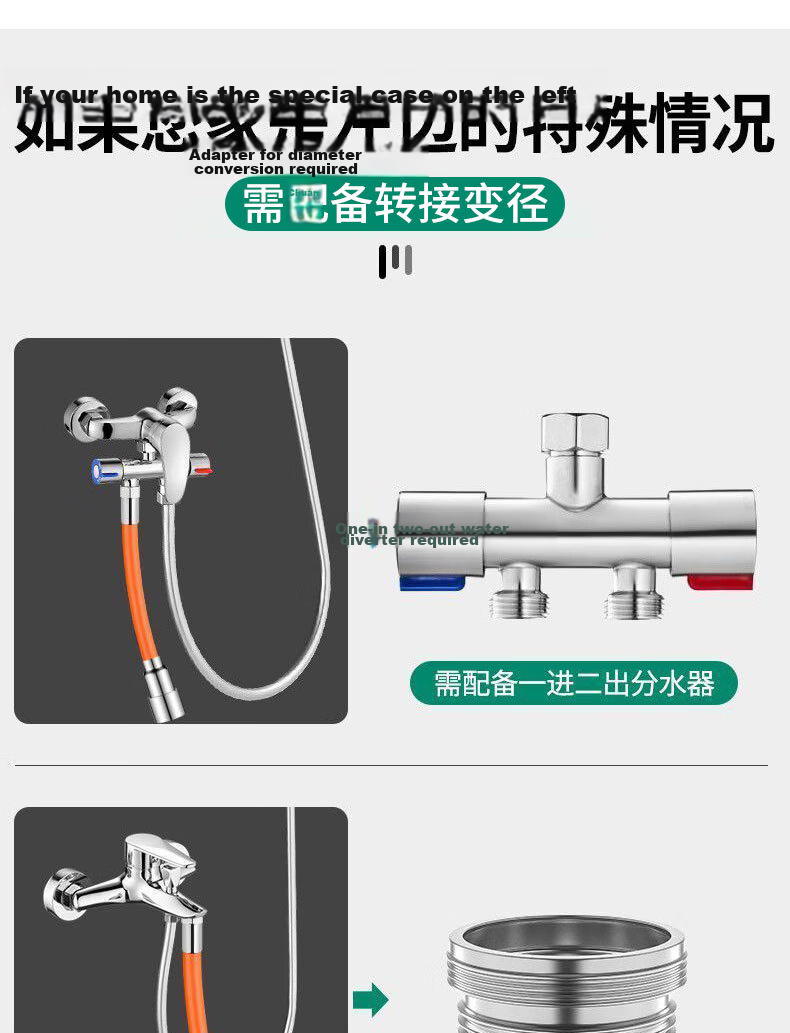 KEGOO Faucet Extender Splash-Proof Extension Connector Universal Rotatable Flexible Hose Nozzle Cover 20cm K5118 11