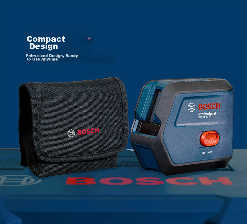 BOSCH GCL15-12XG 15m Green Light Two-Point Two-Line Rechargeable Laser Level for Construction and Renovation 5
