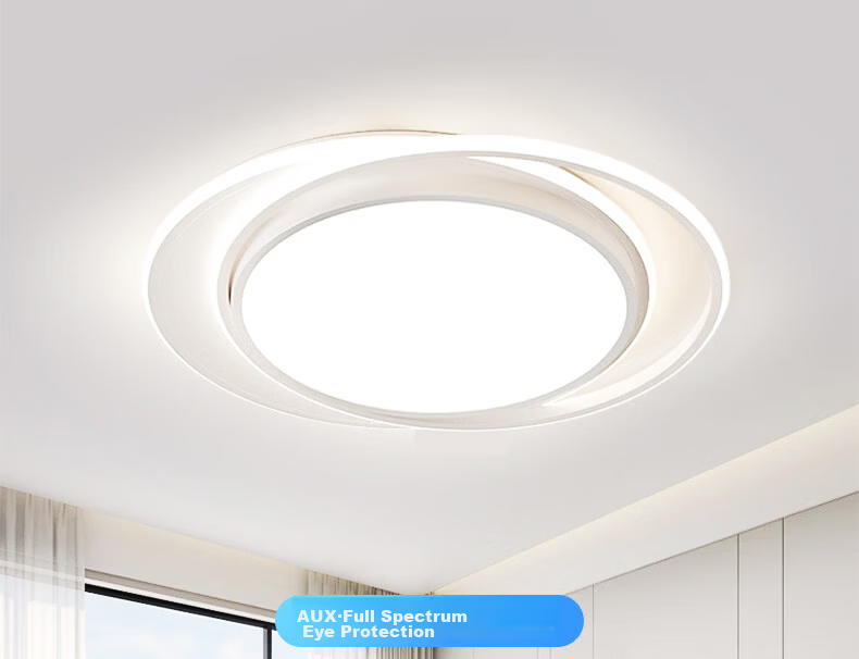 AUX American Pure Eye Protection AI Voice Smart Bedroom Ceiling LED Light Nordic Modern Minimalist Main and Secondary Bedroom Study Room 1
