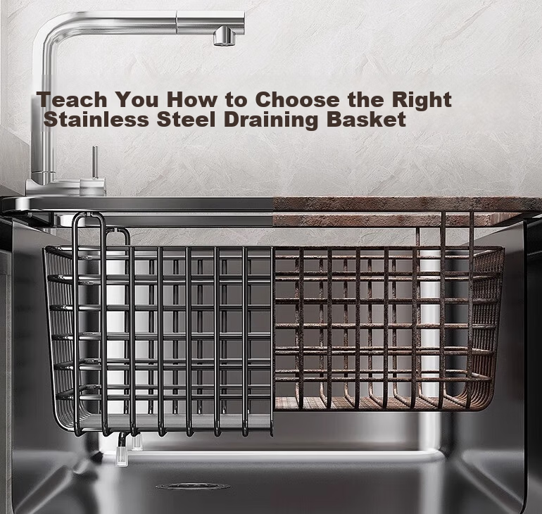 MUYA Stainless Steel Kitchen Sink Draining Rack Expandable Vegetable Strainer Basket 1