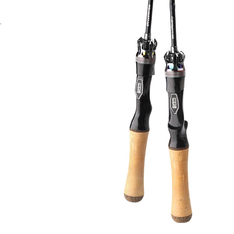 FishingFans Lanxi 2.0 Makou Lure Rod Fuji Ring Ultra-Light UL Carbon Casting Micro Fishing 1.56m Straight Handle Cork Grip