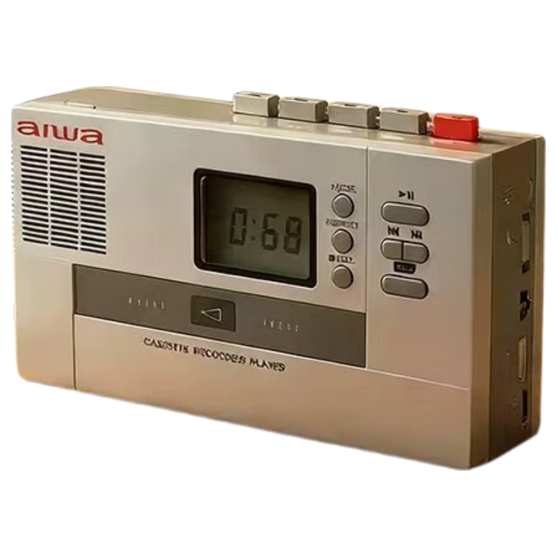 Aiwa T8 Portable Cassette Tape Recorder Bluetooth Speaker Retro Tape Player Lightweight Walkman USB Recording Student English Training Long Battery Life Gray