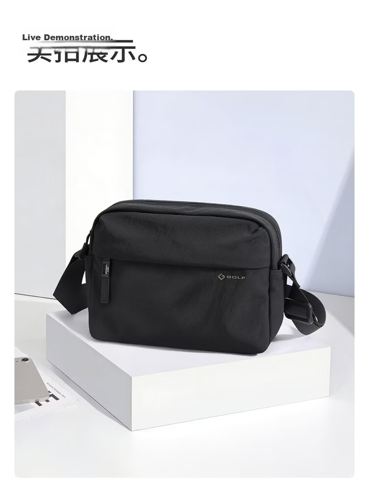 GOLF Casual Crossbody Bag Unisex Lightweight Outdoor Sports Cycling Shoulder Bag Commuter iPad Tablet Small Square Bag 28