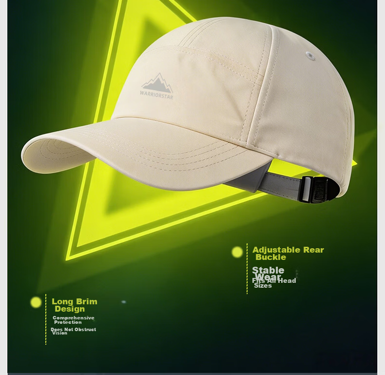 Warrior Men's Baseball Cap New Sports Sun Protection Hat Sunshade Hiking UV Protection Duckbill Cap Sun Hat 6
