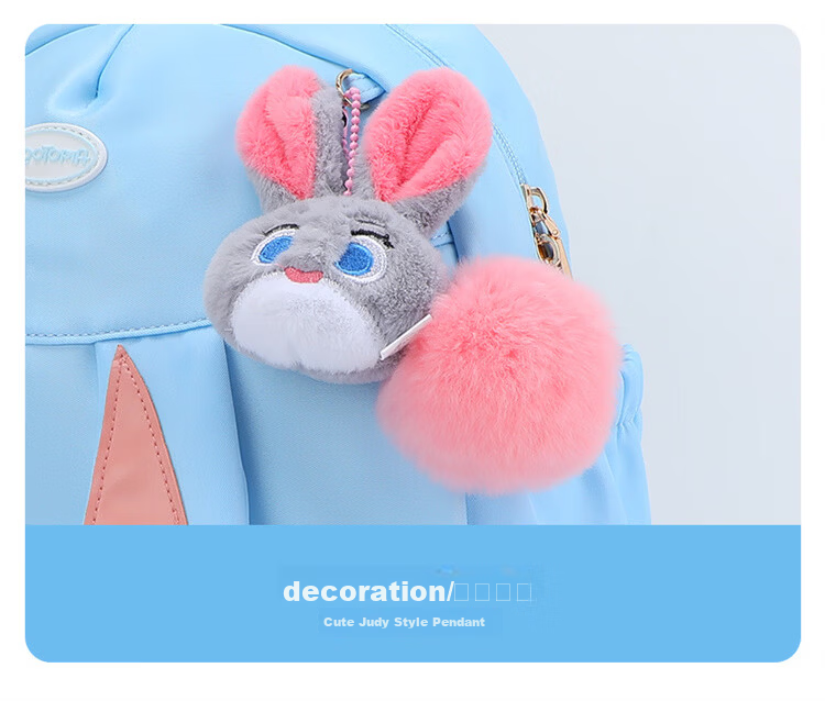 Disney Judy Children's Backpack Outdoor Lightweight Schoolbag for 3-12 Years Old Primary Students Autumn Travel Small Backpack 17