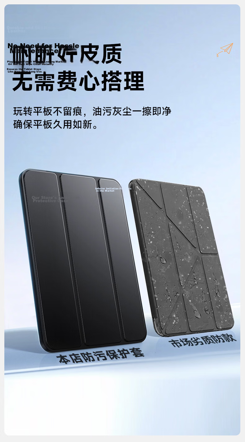 Coolerfun Protective Case for Honor Tablet 10/20 12.1-inch 2026 Model, Ultra-Thin Full-Cover Shockproof Tri-Fold Smart Leather Cover for Xiaomi Tablet 4