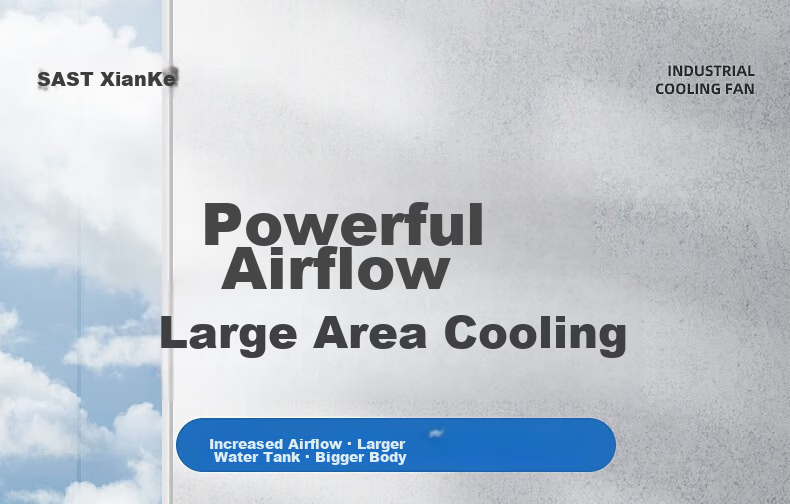 SAST Water-Cooled Fan / Industrial Fan / Air Cooler / Cooling Fan / Industrial Blower / Industrial Air Cooler / Workshop Industrial Fan [Model 730L] 1