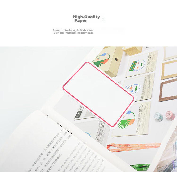 M&G Blue Frame Self-Adhesive Label Stickers Memo Notes 18*32mm/120pcs Price Tags YT-15 Single Pack 3