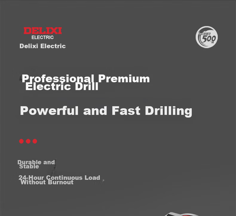 Delixi Electric Brushless Cordless Lithium Drill Rechargeable Household Electric Drill Electric Screwdriver Multifunctional Power Drill 16.8V 7