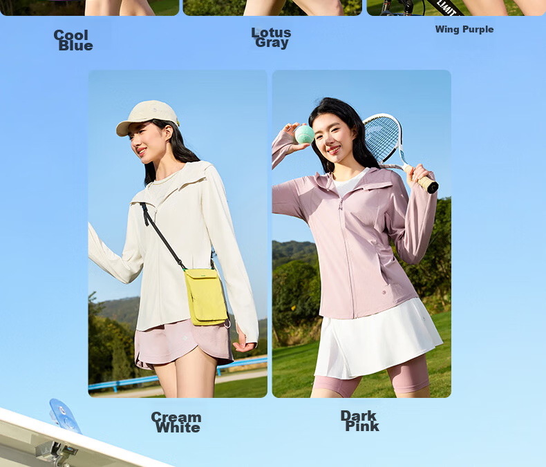 361° Women's Summer Sunscreen Jacket New Sports UV Protection UPF100+ Outdoor Coat 662624608D-7 103