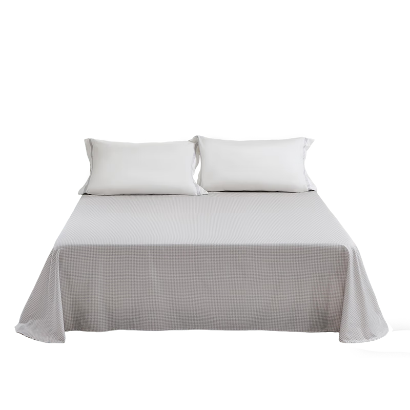 FUANNA 100% Cotton Single Bed Sheet Infant Class A Single Student Bed Cover 180*240cm Fashion Coffee
