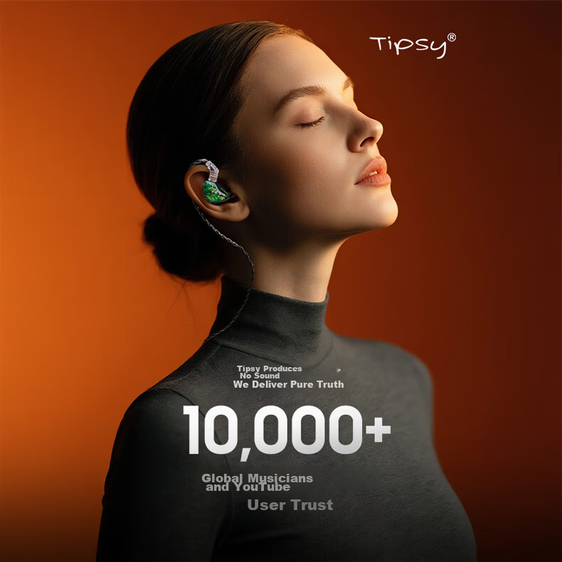 Tipsy M3 Multi-Unit Hybrid In-Ear Earphones Flame Red 1