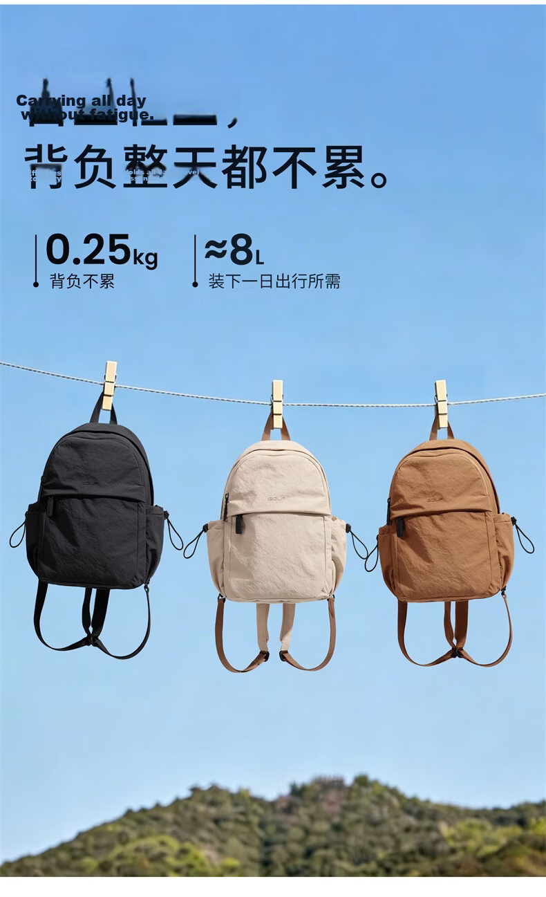 GOLF Women's Lightweight Backpack Crossbody Bag iPad Phone Bag Water-Resistant Travel School Bag Birthday Gift for Women 5